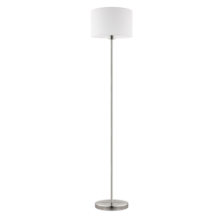 Eglo - LED  Επιδαπέδιο φωτιστικό TUNJA 1xE27/60W/230V ματ χρώμιο/λευκό