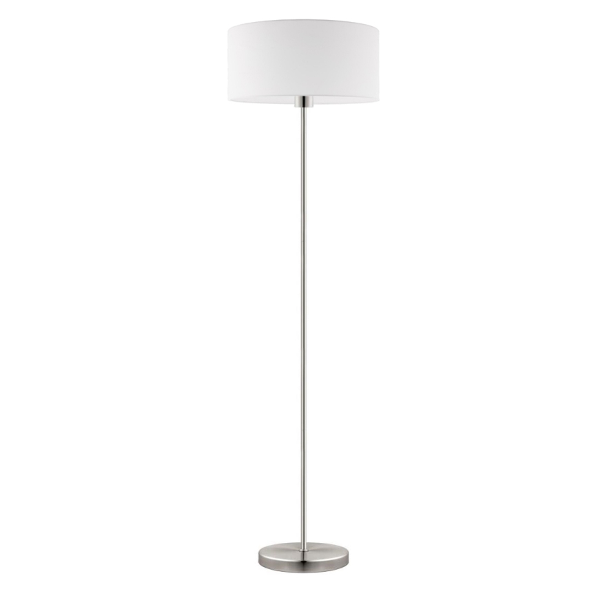 Eglo - LED  Επιδαπέδιο φωτιστικό TUNJA 1xE27/60W/230V ματ χρώμιο/λευκό