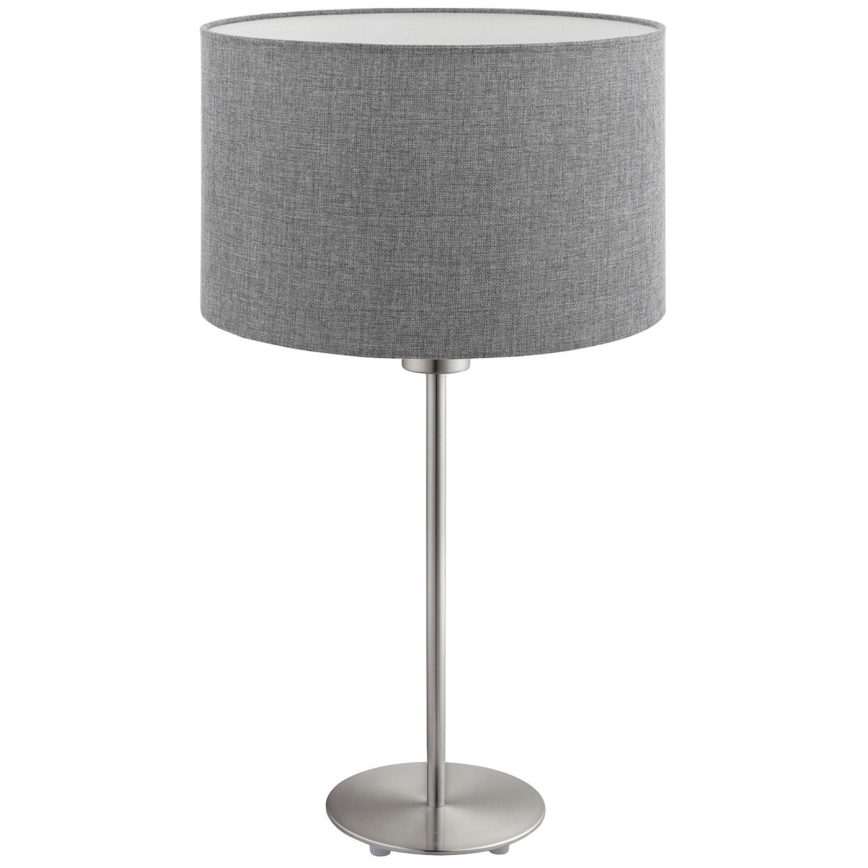 Eglo - LED Επιτραπέζιο φωτιστικό TUNJA 1xE27/60W/230V 38,5 εκ. ματ χρώμιο/γκρι