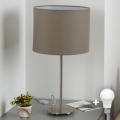 Eglo - LED Επιτραπέζιο φωτιστικό TUNJA 1xE27/60W/230V 38,5 εκ. ματ χρώμιο/ταουπέ