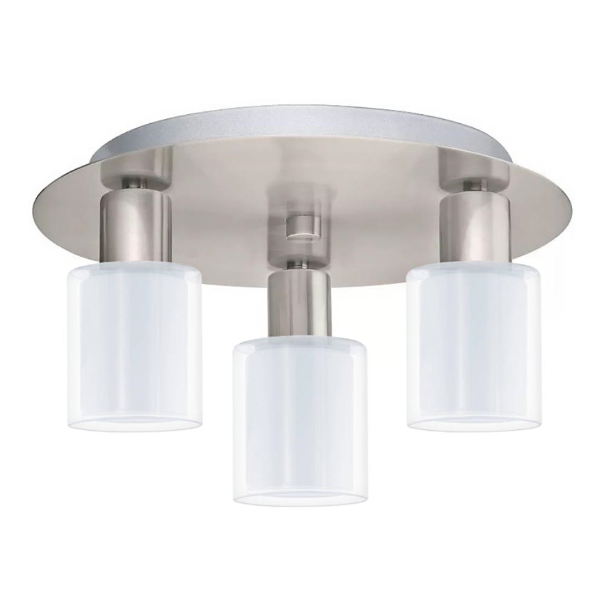 Eglo - LED Οροφωτιστικό MY CHOICE 3xE14/4W/230V ματ χρώμιο/λευκό