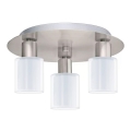 Eglo - LED Οροφωτιστικό MY CHOICE 3xE14/4W/230V ματ χρώμιο/λευκό