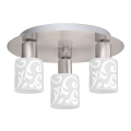 Eglo - LED Οροφωτιστικό MY CHOICE 3xE14/4W/230V ματ χρώμιο/λευκό