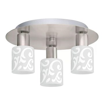 Eglo - LED Οροφωτιστικό MY CHOICE 3xE14/4W/230V ματ χρώμιο/λευκό