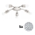 Eglo - LED Οροφωτιστικό MY CHOICE 5xE14/4W/230V ματ χρώμιο