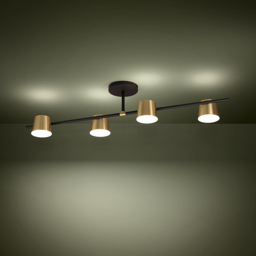 Eglo - LED Πλαφονιέρα οροφής 4xGU10/4,6W/230V 3000K χρυσό
