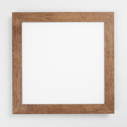 Eglo - LED Πλαφονιέρα οροφής ντιμαριζόμενη POZZALLO WOOD LED/21W/230V 2700-6500K 49,5x49,5 cm σκούρο καφέ + τηλεχειριστήριο