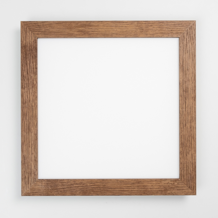 Eglo - LED Πλαφονιέρα οροφής ντιμαριζόμενη POZZALLO WOOD LED/21W/230V 2700-6500K 49,5x49,5 cm σκούρο καφέ + τηλεχειριστήριο