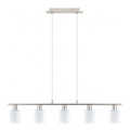 Eglo - LED Πολύφωτο με καλώδιο MY CHOICE 5xE14/4W/230V ματ χρώμιο/λευκό