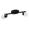 Eglo - LED Σποτ 2xGU10/2,8W/230V 3000K μαύρο