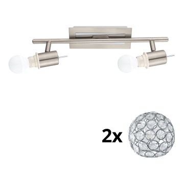 Eglo - LED Σποτ MY CHOICE 2xE14/4W/230V ματ χρώμιο