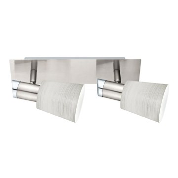 Eglo - LED Σποτ MY CHOICE 2xE14/4W/230V ματ χρώμιο/κρεμ