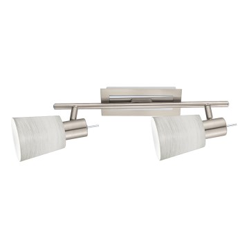 Eglo - LED Σποτ MY CHOICE 2xE14/4W/230V ματ χρώμιο/κρεμ