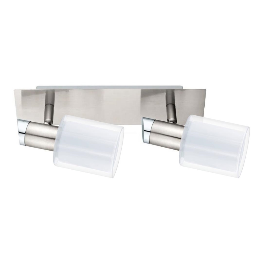 Eglo - LED Σποτ MY CHOICE 2xE14/4W/230V ματ χρώμιο/λευκό