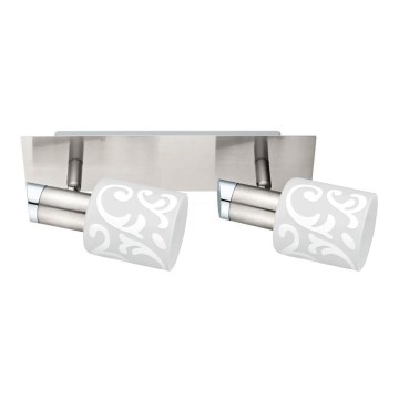 Eglo - LED Σποτ MY CHOICE 2xE14/4W/230V ματ χρώμιο/λευκό