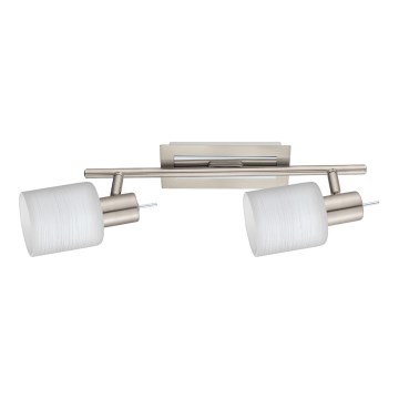 Eglo - LED Σποτ MY CHOICE 2xE14/4W/230V ματ χρώμιο/λευκό