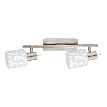 Eglo - LED Σποτ MY CHOICE 2xE14/4W/230V ματ χρώμιο/λευκό