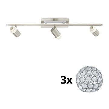 Eglo - LED Σποτ MY CHOICE 3xE14/40W/230V ματ χρώμιο