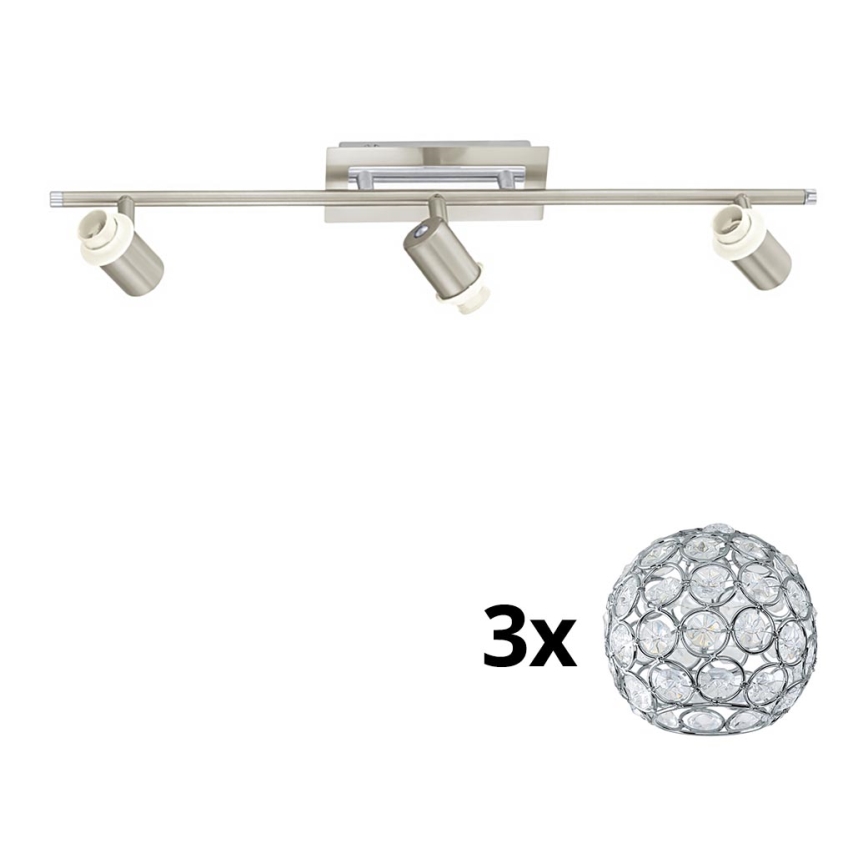 Eglo - LED Σποτ MY CHOICE 3xE14/40W/230V ματ χρώμιο