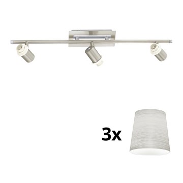 Eglo - LED Σποτ MY CHOICE 3xE14/40W/230V ματ χρώμιο/κρεμ