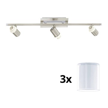 Eglo - LED Σποτ MY CHOICE 3xE14/40W/230V ματ χρώμιο/λευκό