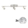 Eglo - LED Σποτ MY CHOICE 3xE14/40W/230V ματ χρώμιο/λευκό/μαύρο