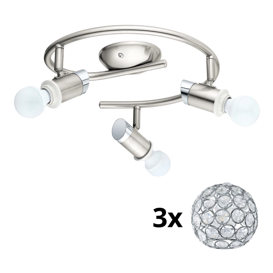 Eglo - LED Σποτ MY CHOICE 3xE14/4W/230V  ματ χρώμιο