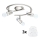 Eglo - LED Σποτ MY CHOICE 3xE14/4W/230V  ματ χρώμιο/λευκό