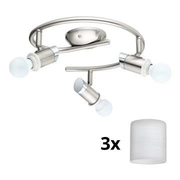 Eglo - LED Σποτ MY CHOICE 3xE14/4W/230V  ματ χρώμιο/λευκό