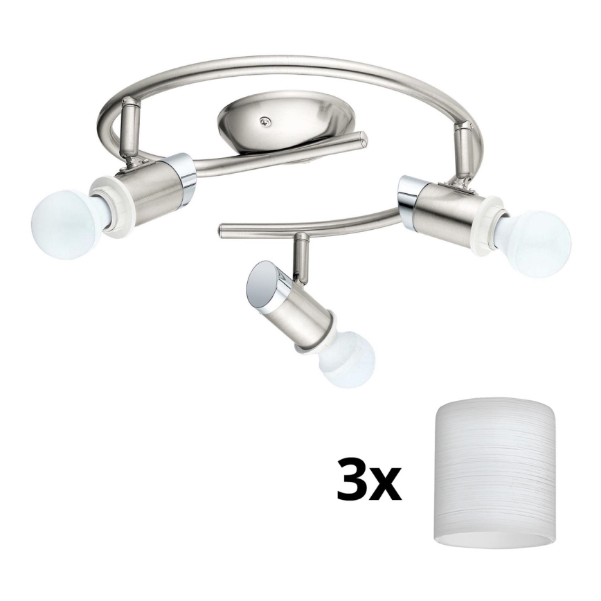Eglo - LED Σποτ MY CHOICE 3xE14/4W/230V  ματ χρώμιο/λευκό