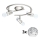 Eglo - LED Σποτ MY CHOICE 3xE14/4W/230V  ματ χρώμιο/λευκό/μαύρο