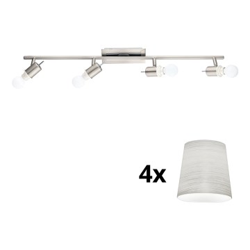 Eglo - LED Σποτ MY CHOICE 4xE14/4W/230V ματ χρώμιο/κρεμ