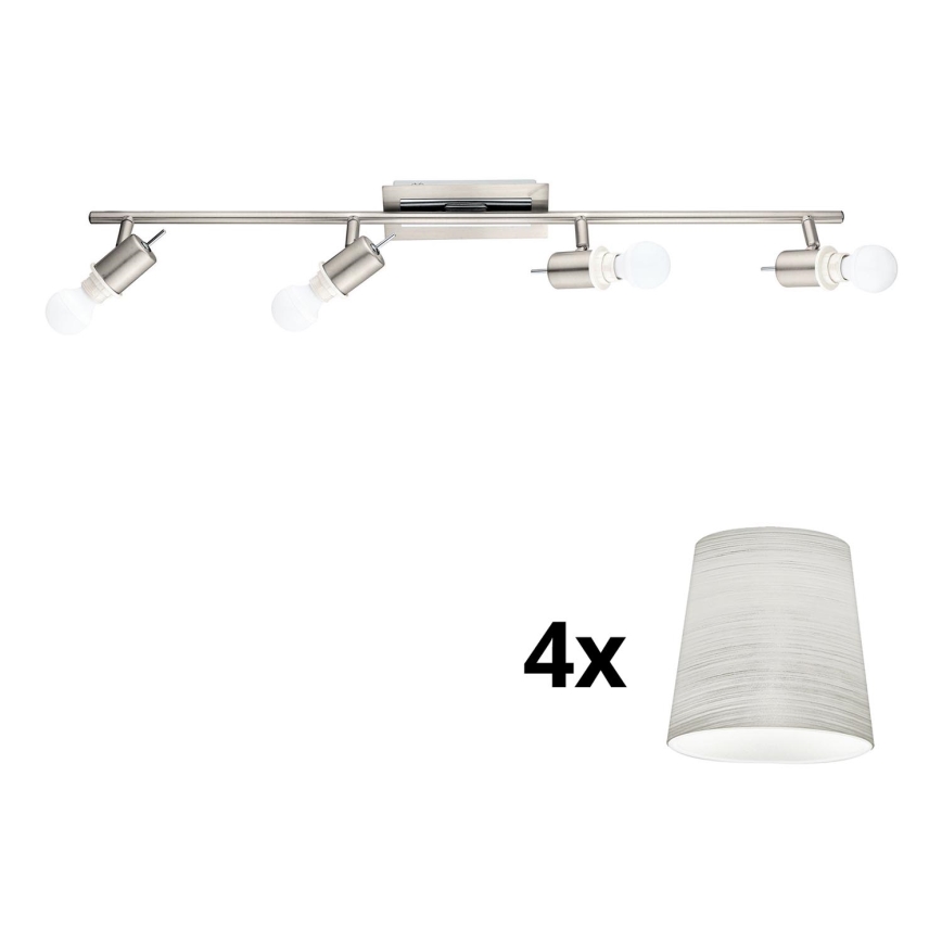 Eglo - LED Σποτ MY CHOICE 4xE14/4W/230V ματ χρώμιο/κρεμ