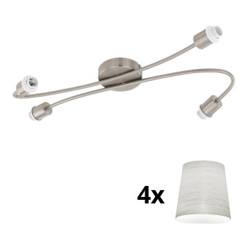 Eglo - LED Σποτ MY CHOICE 4xE14/4W/230V ματ χρώμιο/κρεμ