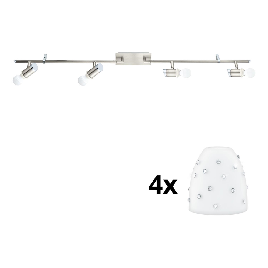 Eglo - LED Σποτ MY CHOICE 4xE14/4W/230V  ματ χρώμιο/λευκό