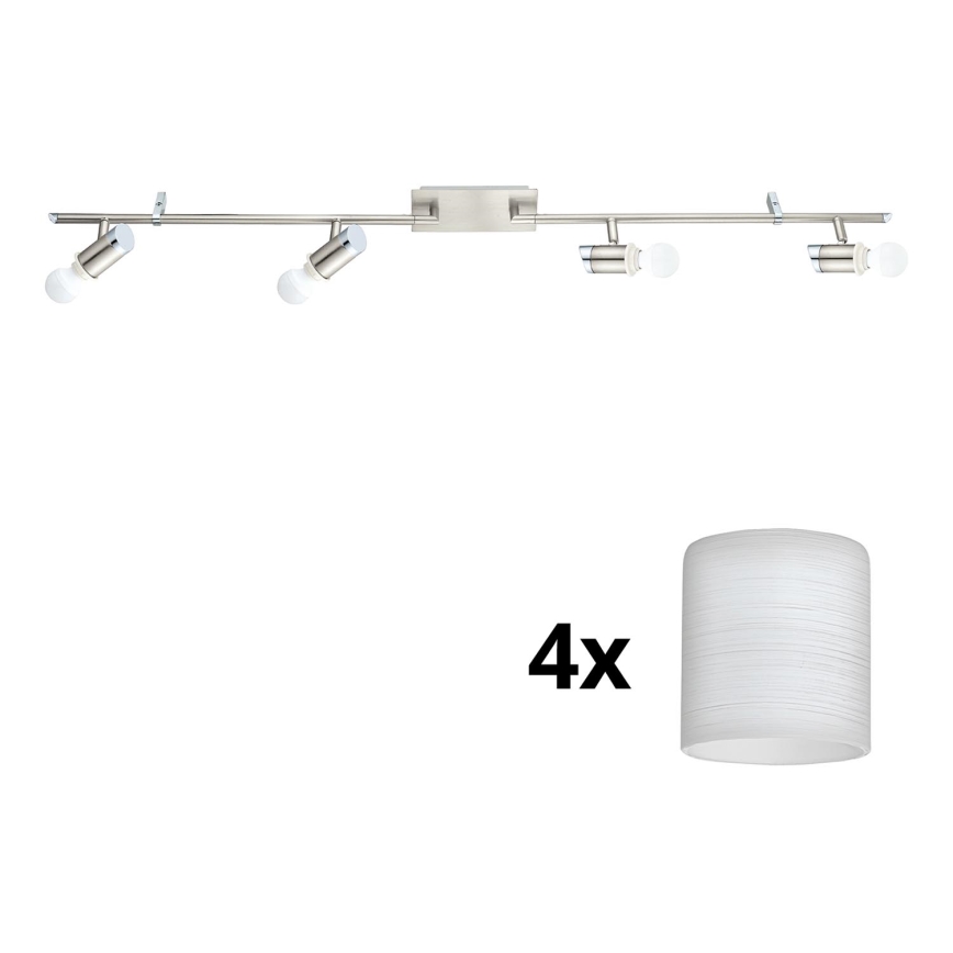 Eglo - LED Σποτ MY CHOICE 4xE14/4W/230V  ματ χρώμιο/λευκό