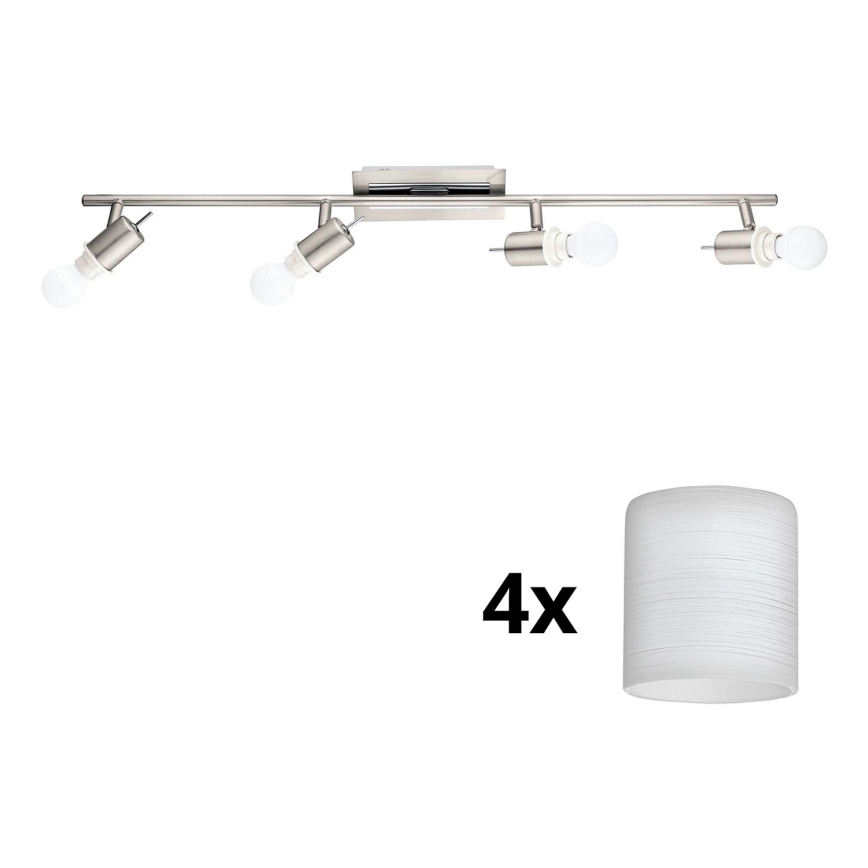 Eglo - LED Σποτ MY CHOICE 4xE14/4W/230V ματ χρώμιο/λευκό