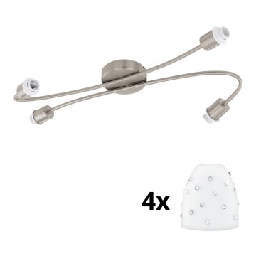 Eglo - LED Σποτ MY CHOICE 4xE14/4W/230V ματ χρώμιο/λευκό