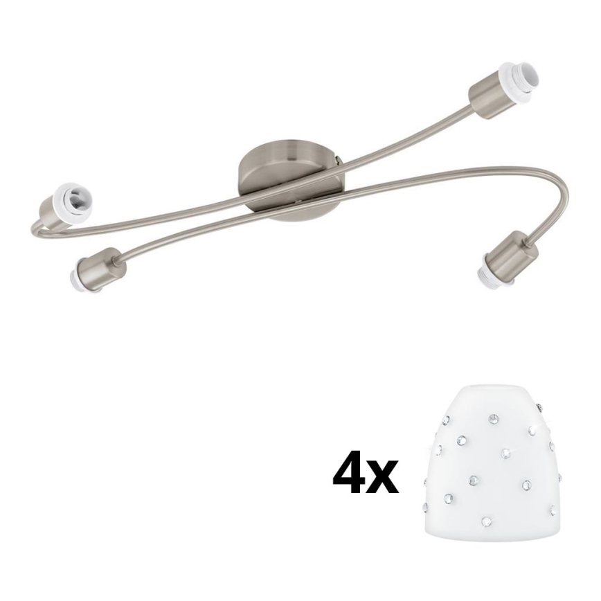 Eglo - LED Σποτ MY CHOICE 4xE14/4W/230V ματ χρώμιο/λευκό