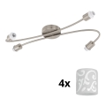 Eglo - LED Σποτ MY CHOICE 4xE14/4W/230V ματ χρώμιο/λευκό