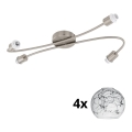 Eglo - LED Σποτ MY CHOICE 4xE14/4W/230V ματ χρώμιο/λευκό/μαύρο