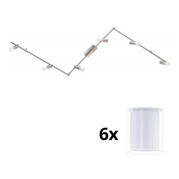 Eglo - LED Σποτ MY CHOICE 6xE14/4W/230V ματ χρώμιο/λευκό
