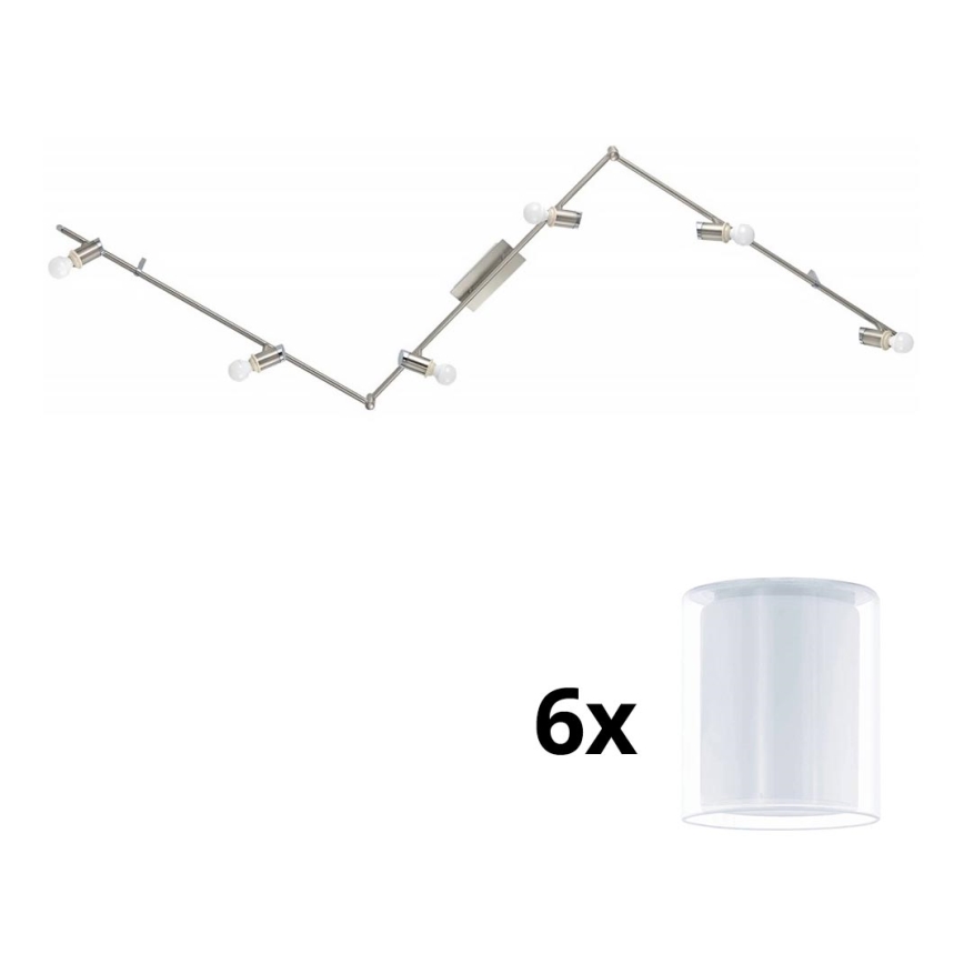 Eglo - LED Σποτ MY CHOICE 6xE14/4W/230V ματ χρώμιο/λευκό