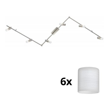 Eglo - LED Σποτ MY CHOICE 6xE14/4W/230V ματ χρώμιο/λευκό