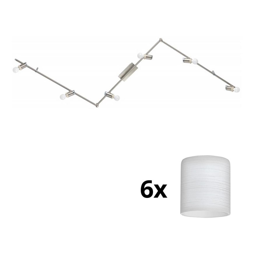 Eglo - LED Σποτ MY CHOICE 6xE14/4W/230V ματ χρώμιο/λευκό
