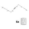 Eglo - LED Σποτ MY CHOICE 6xE14/4W/230V ματ χρώμιο/λευκό
