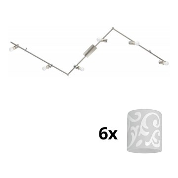 Eglo - LED Σποτ MY CHOICE 6xE14/4W/230V ματ χρώμιο/λευκό