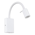 Eglo - LED Σποτ τοίχου με φορτιστή USB 1xLED/3,5W/230V λευκό