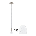Eglo - LED Φωτιστικό οροφής με καλώδιο MY CHOICE 1xE14/4W/230V ματ χρώμιο/λευκό