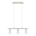 Eglo - LED Φωτιστικό οροφής με καλώδιο MY CHOICE 3xE14/4W/230V ματ χρώμιο/λευκό